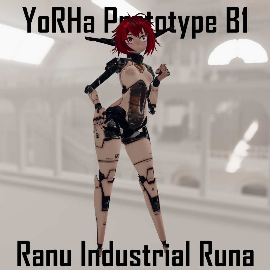 YoRHa Style Runa/Luna Material & Texture Set