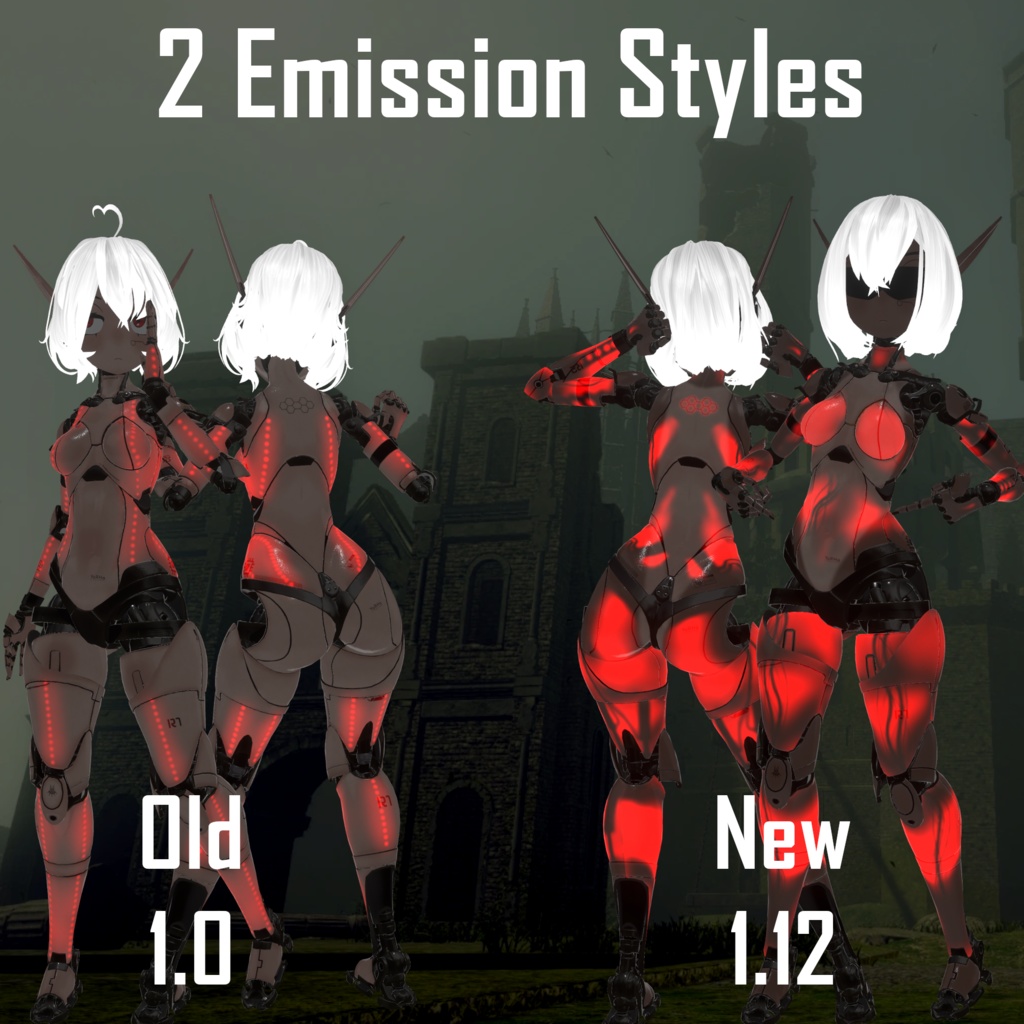 YoRHa Style Runa/Luna Material & Texture Set