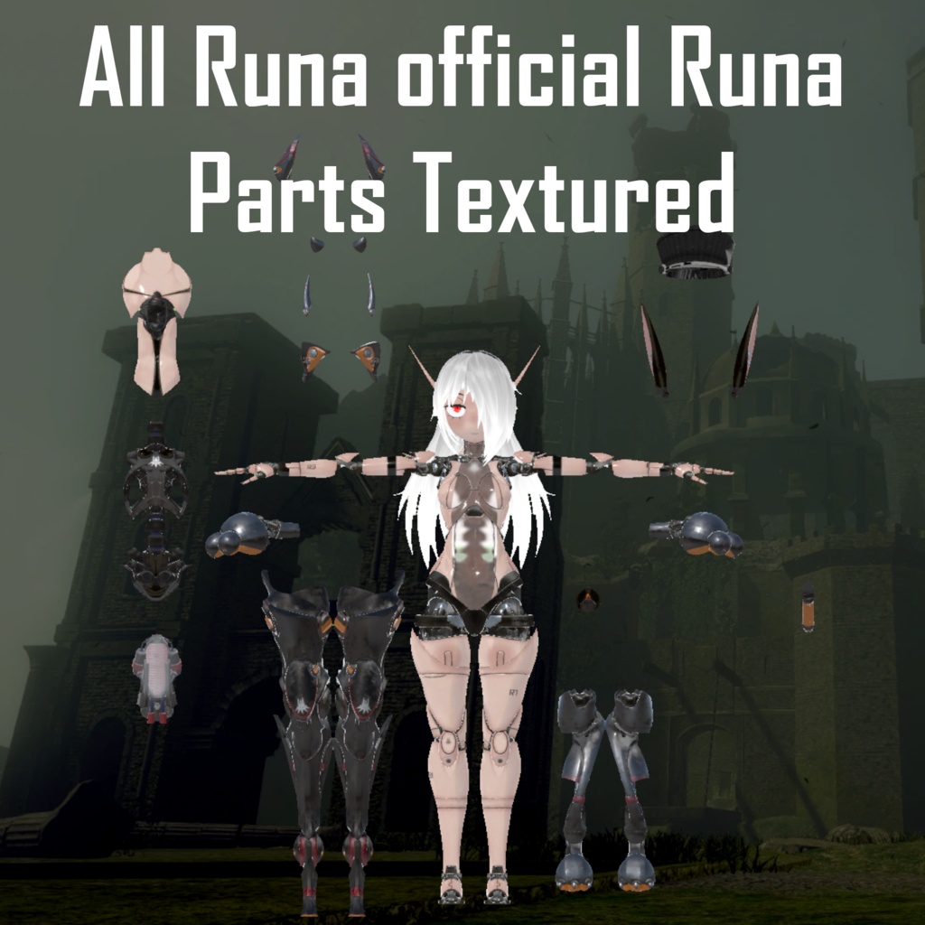 YoRHa Style Runa/Luna Material & Texture Set