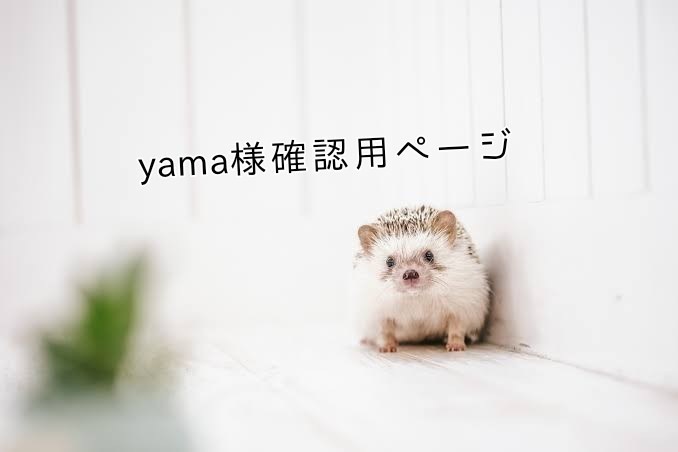 yama様確認用ページ