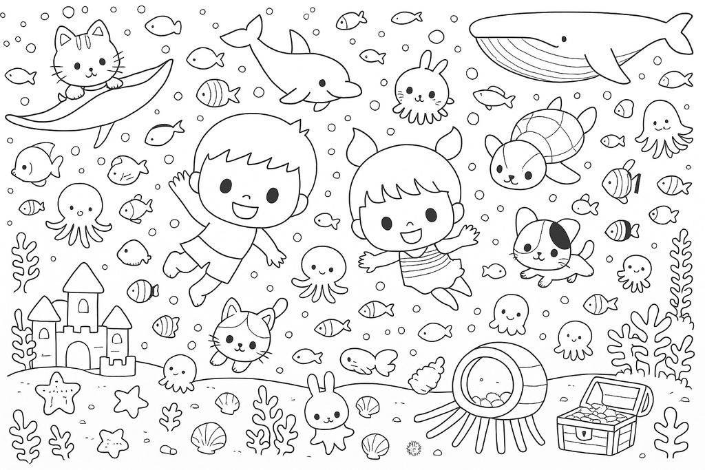 保育園や幼稚園で使える!やさしいイラストの塗り絵3枚【無料配布】