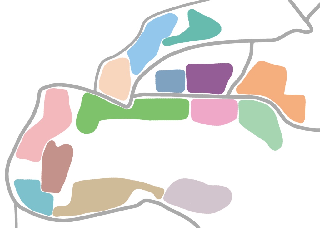 青葉山キャンパスマップTシャツ