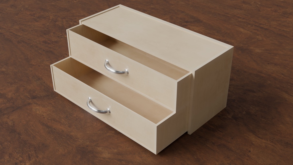 【家具シリーズ】タンス(二色セット)