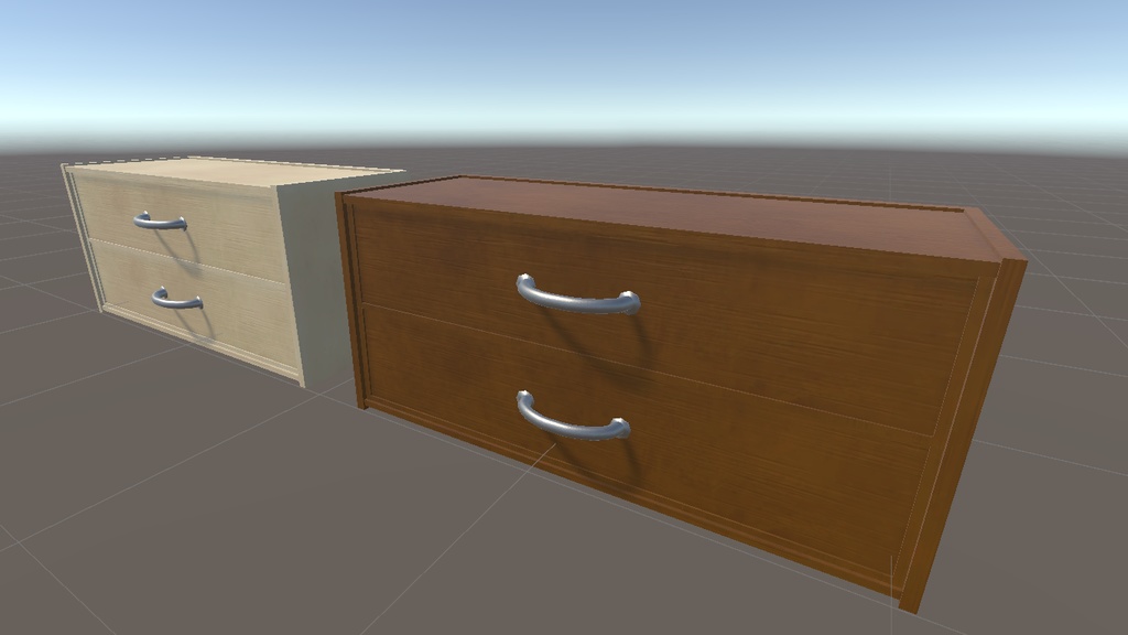 【家具シリーズ】タンス(二色セット)