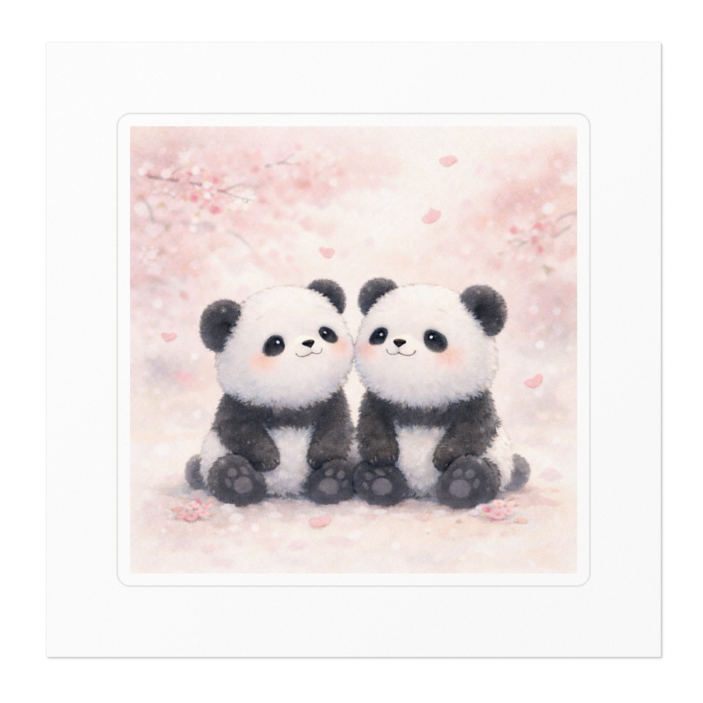 春パンダ【ステッカー】