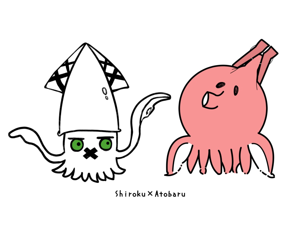 イカ×タコ トートバッグ