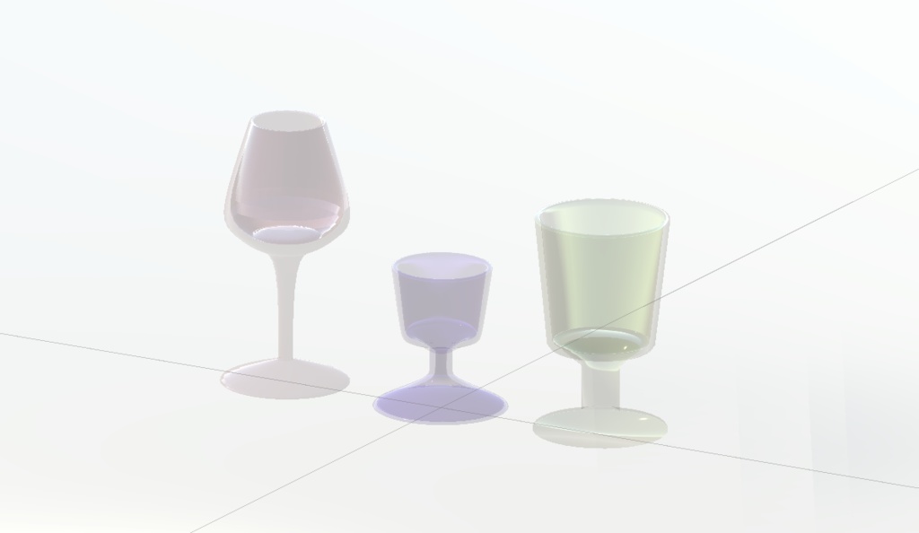 wineglass ワイングラス l 3D model