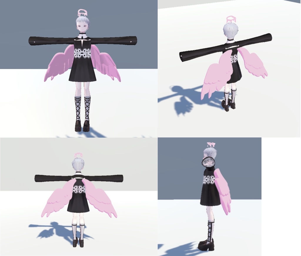 Angel Wing 天使の羽ㅣ3D model, VRchat