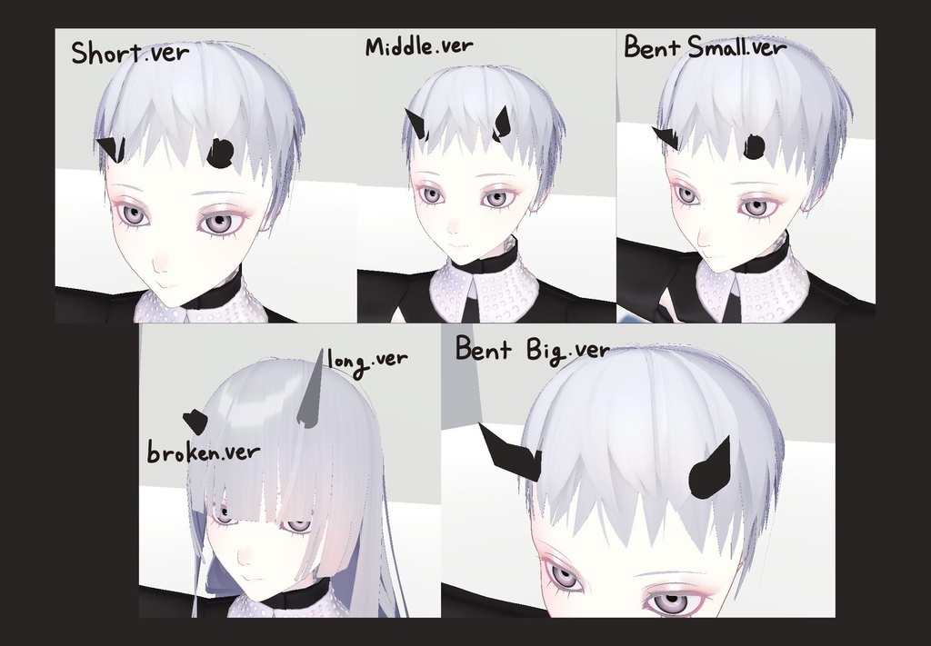 Devil Horn 悪魔の角ㅣ3D Model, VRChat