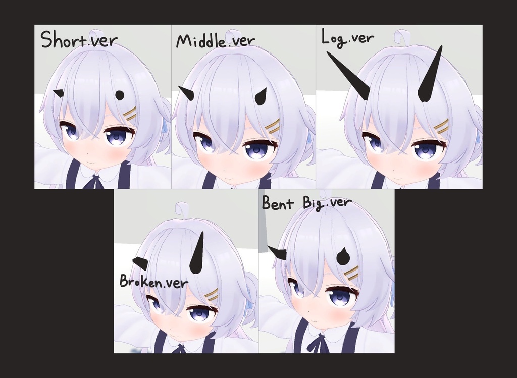 Devil Horn 悪魔の角ㅣ3D Model, VRChat