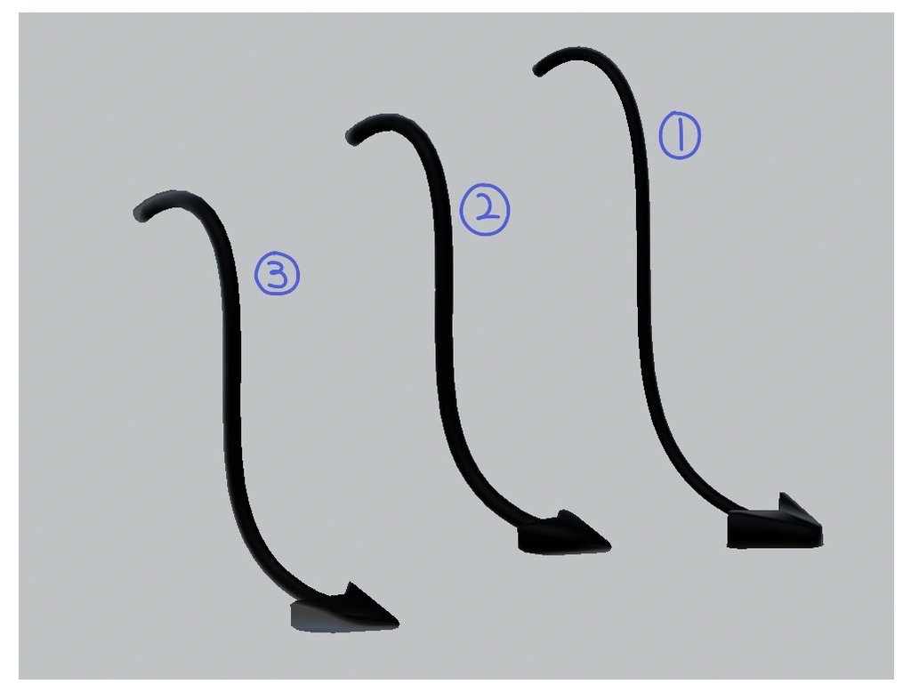 Devil Tail 悪魔のしっぽㅣ3D Model, VRChat