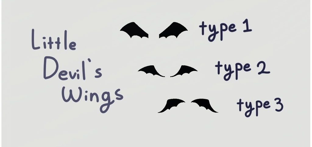 Little Devil's Wings 小悪魔翼 ㅣ3D Model VRchat