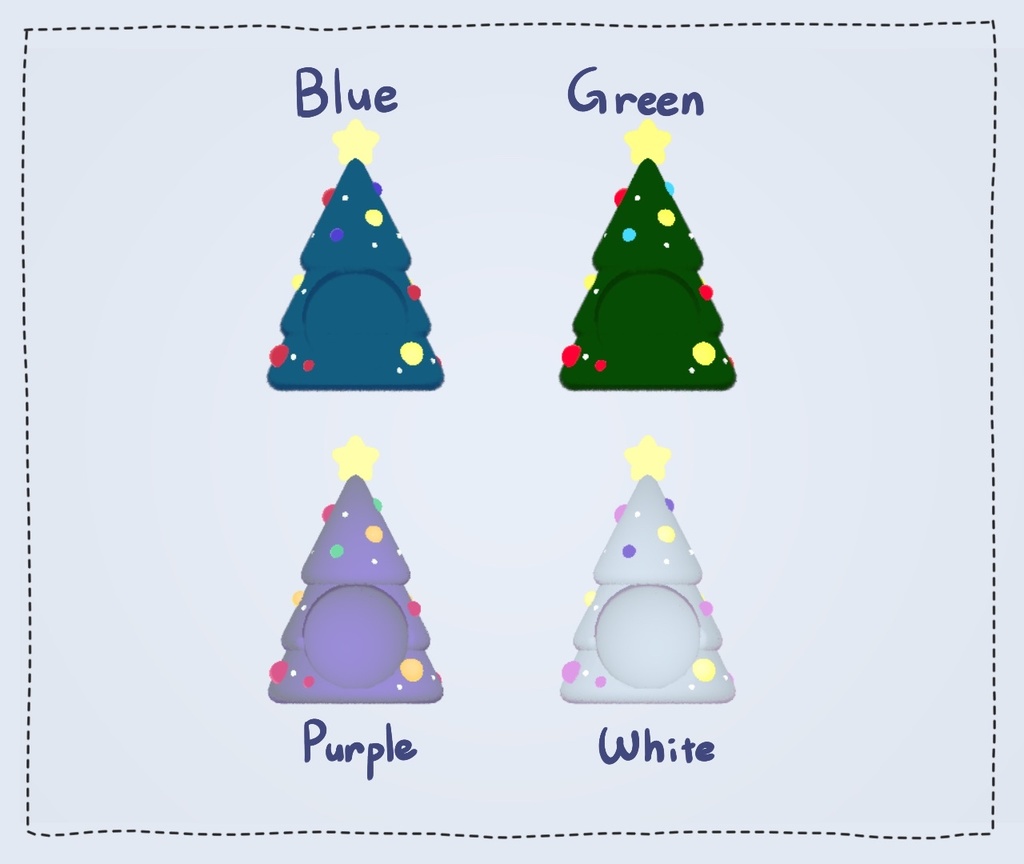 Christmas hat クリスマス⛄雪だるまと🎄ツリー帽子ㅣ3D model 【VRChat】