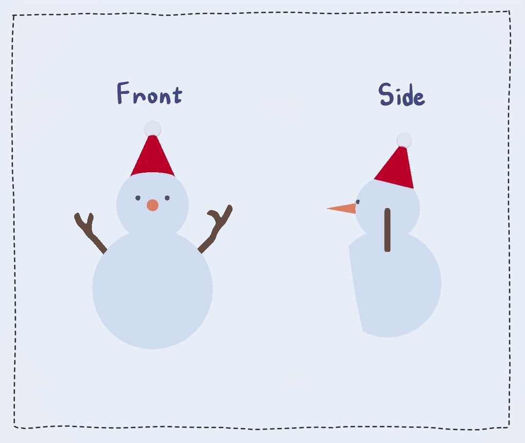 Christmas hat クリスマス⛄雪だるまと🎄ツリー帽子ㅣ3D model 【VRChat】