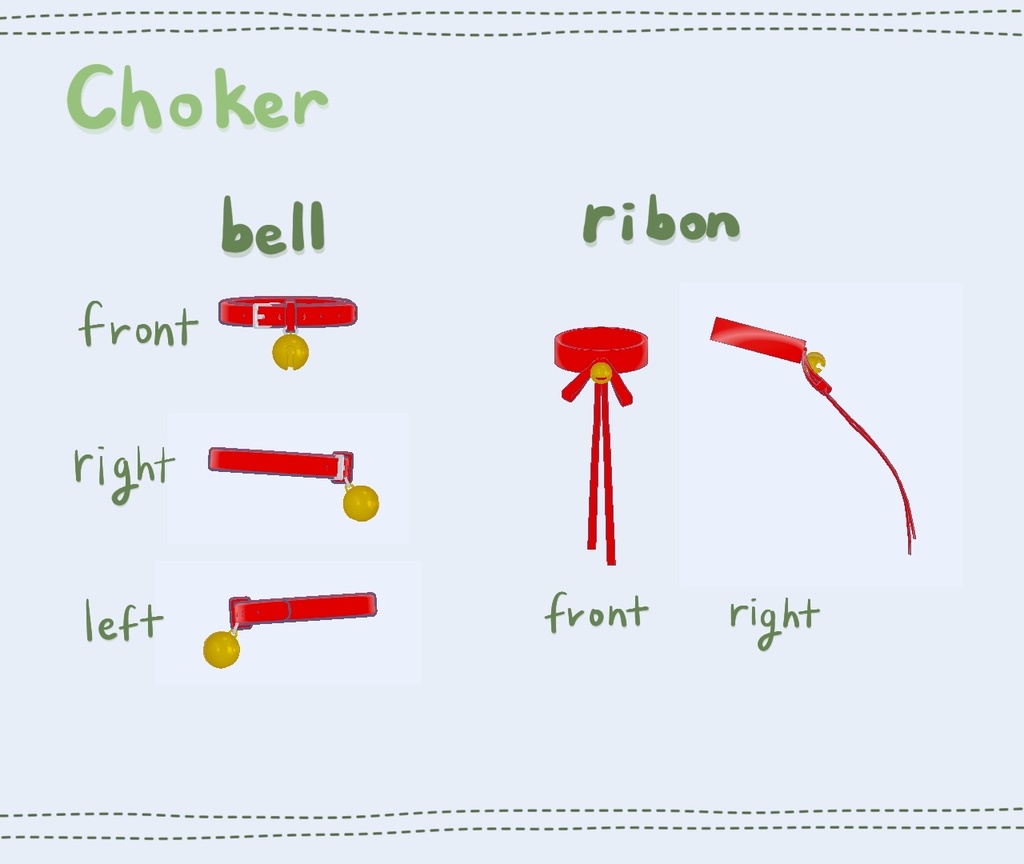 チョーカー Chokerㅣ3D モデル【VRChat】