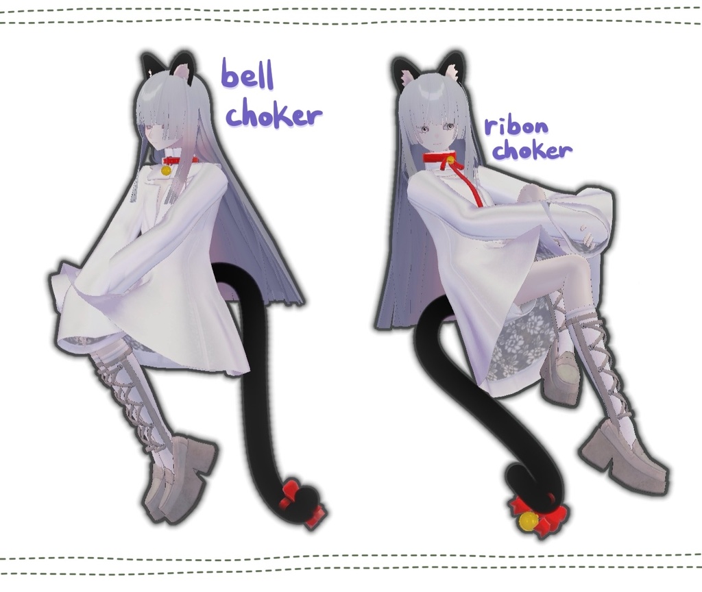 チョーカー Chokerㅣ3D モデル【VRChat】