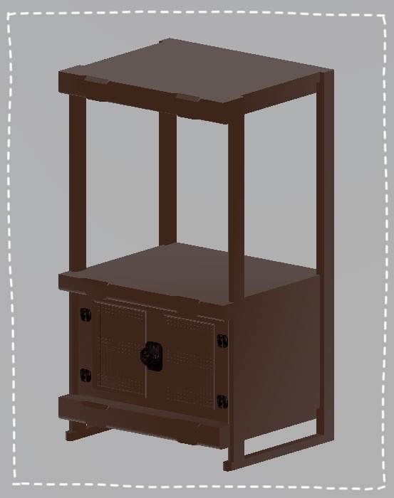 本棚の家具 Bookshelf Furnitureㅣ3D モデル【VRChat】