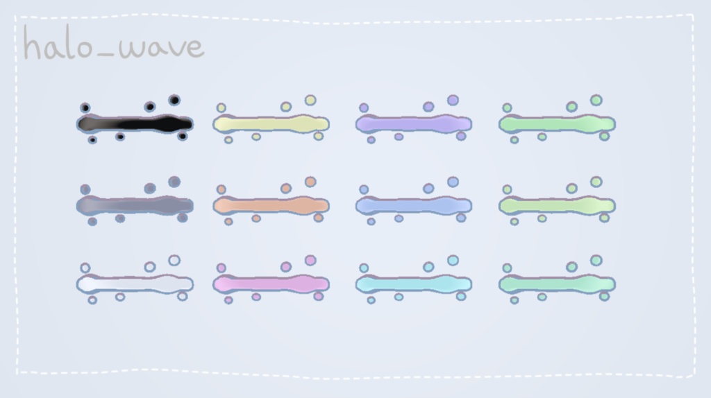 A Melted Angel Ring Set 溶けたエンジェルリングセットㅣ3D モデル【VRChat】