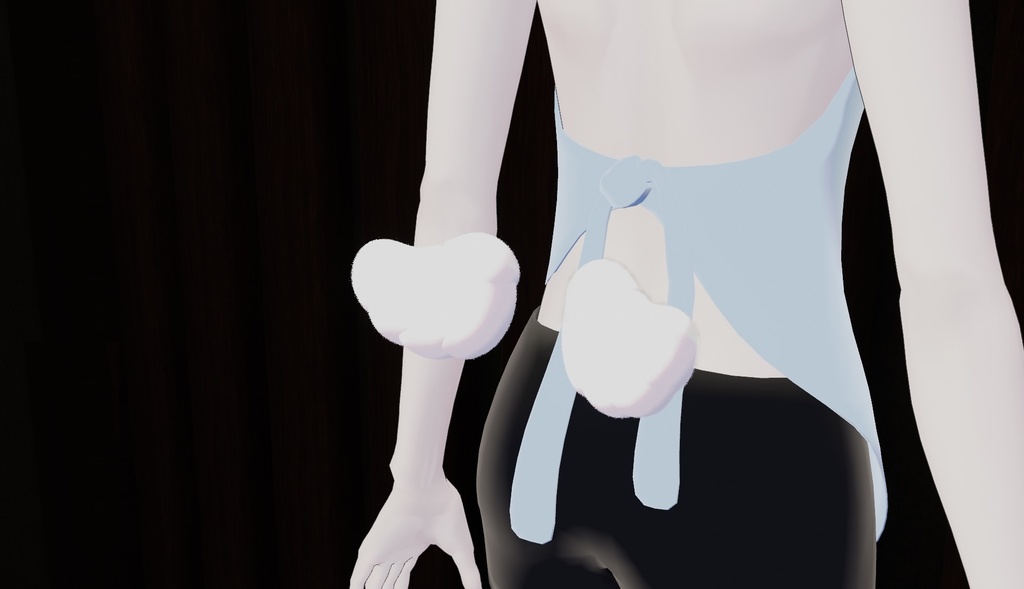 ふわふわ天使の翼 Fluffy Angel Wings l 3Dモデル【VRChat】