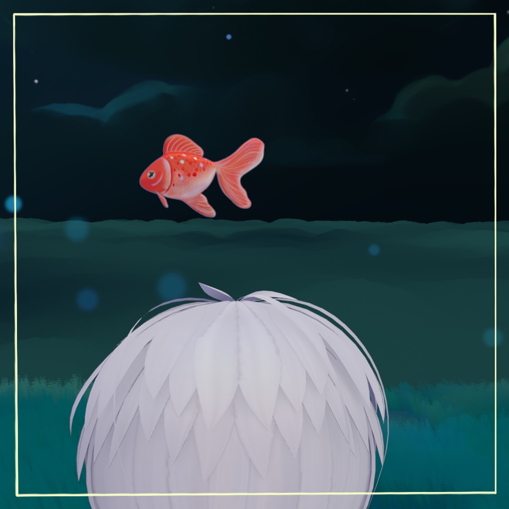 さかなヘイローFish Haloㅣ3Dモデル【VRChat】