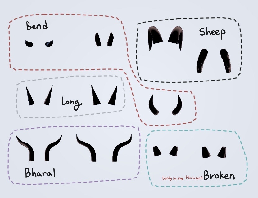 ベーシックツノHornㅣ3D モデル【VRChat】