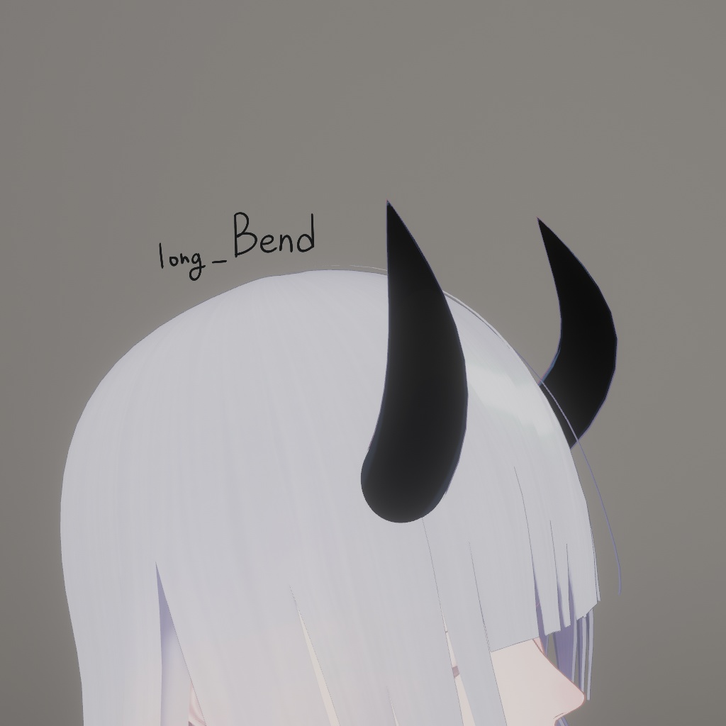 ベーシックツノHornㅣ3D モデル【VRChat】