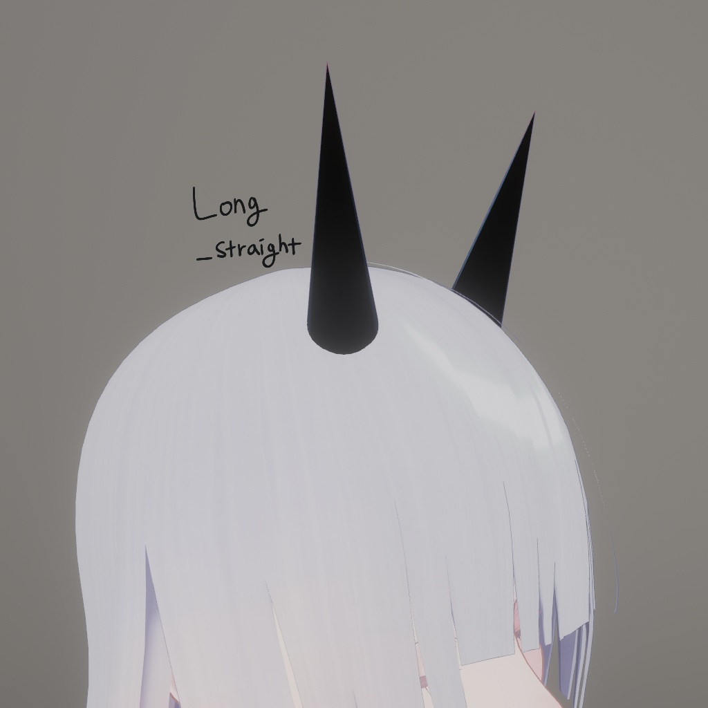 ベーシックツノHornㅣ3D モデル【VRChat】