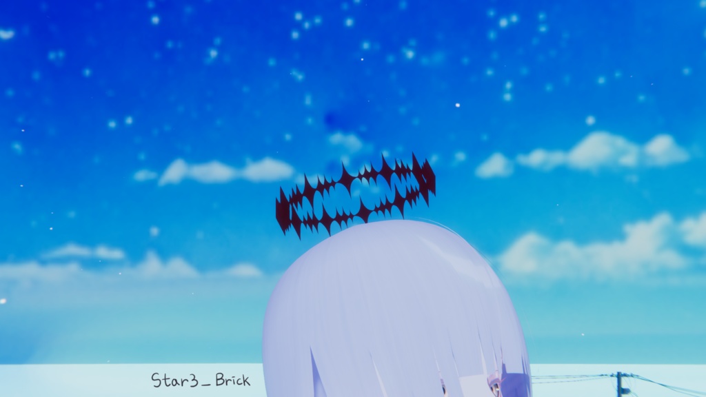 星タイプ ヘイロー star haloㅣ3Dモデル【VRChat】