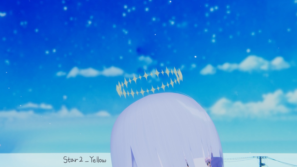 星タイプ ヘイロー star haloㅣ3Dモデル【VRChat】