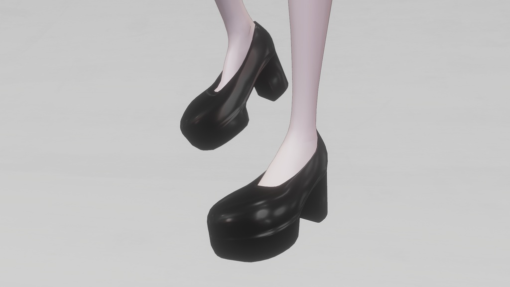 【5日間無料イベント】厚底靴 Platform Heelsㅣ3Dモデル【VRChat】