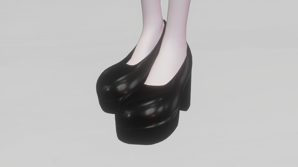 【5日間無料イベント】厚底靴 Platform Heelsㅣ3Dモデル【VRChat】