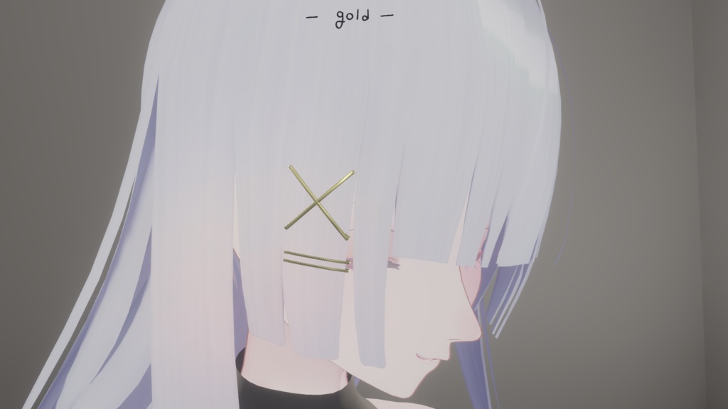【無料】ヘアピン Hair Pinㅣ3Dモデル【VRChat】