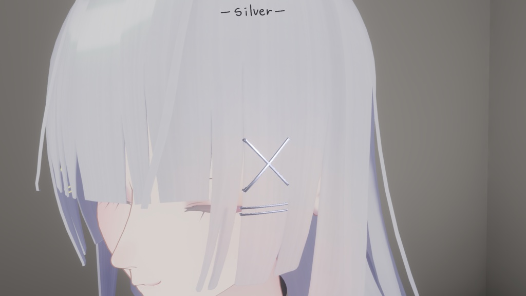 【無料】ヘアピン Hair Pinㅣ3Dモデル【VRChat】