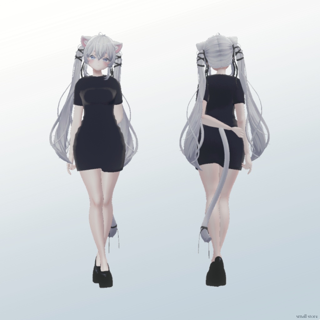 〖期間限定割引イベント〗3type Mini dressㅣ3Dモデル【VRChat】