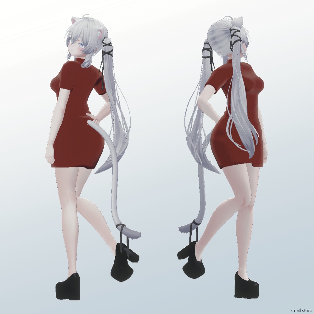 〖期間限定割引イベント〗3type Mini dressㅣ3Dモデル【VRChat】