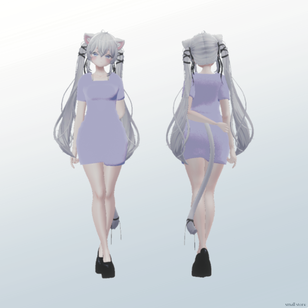 Mini Vrchat 【しお対応】3type Mini dressㅣ3Dモデル【VRChat】 - smallstore - BOOTH