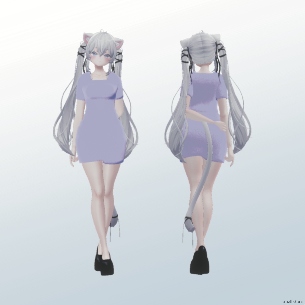 〖期間限定割引イベント〗3type Mini dressㅣ3Dモデル【VRChat】