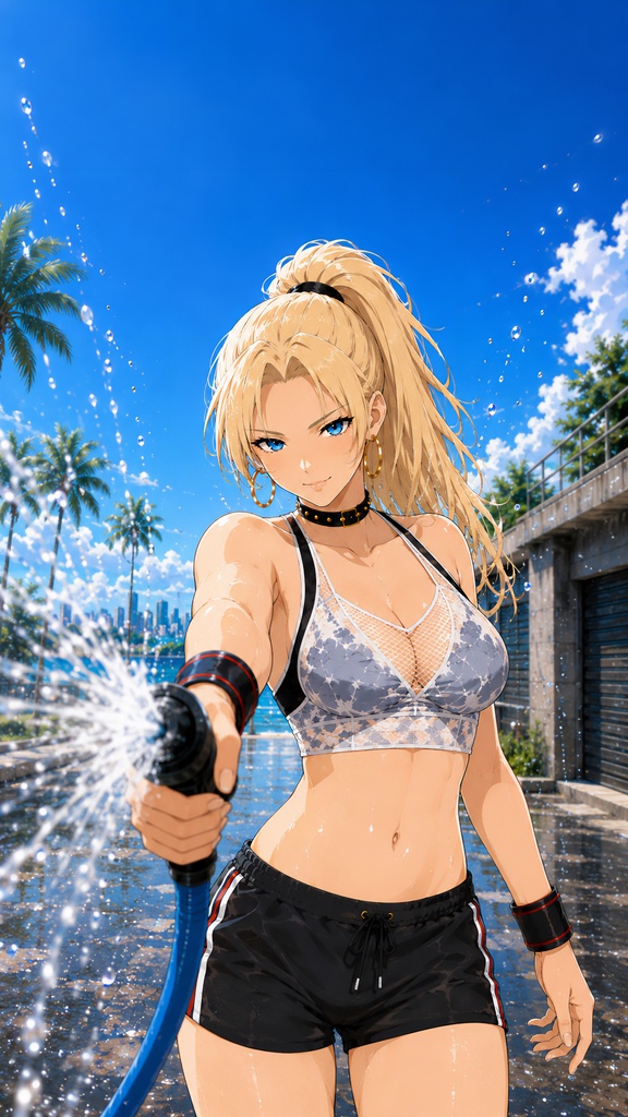 【無料】Jessica Carter｜2026年8月 PCカレンダー壁紙｜JDM HEROINES #02