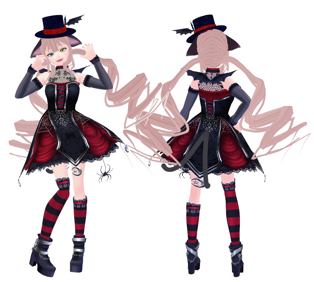 【VRoid衣装/無料】ハロウィンぽい衣装【2パターン】