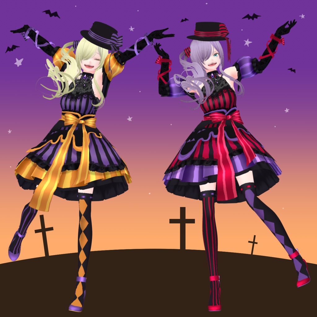 【VRoid衣装/無料】ハロウィンぽい衣装2