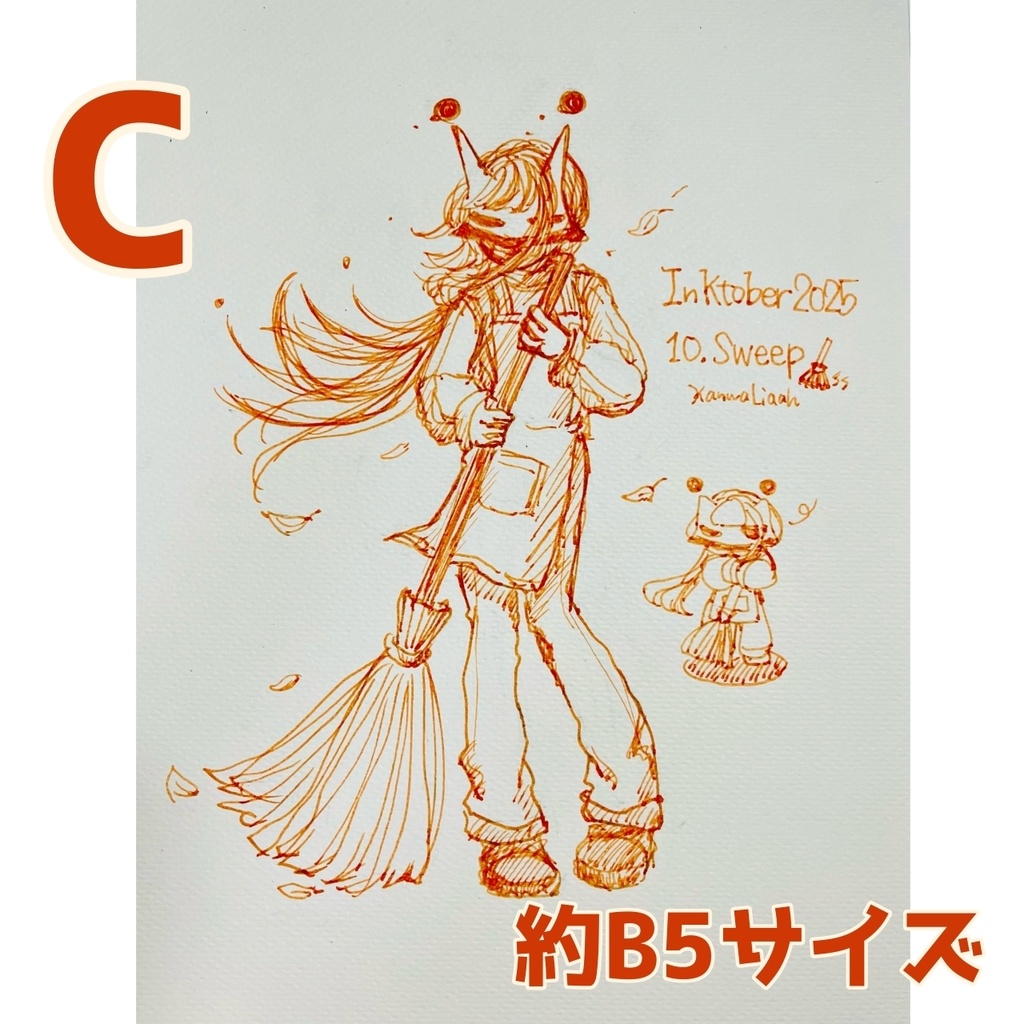 アナログ原画🖋️水彩インク画