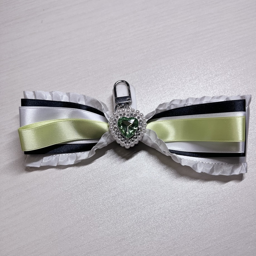 勝利の女神：NIKKE　ソーダ　リボンチャーム　ハンドメイド