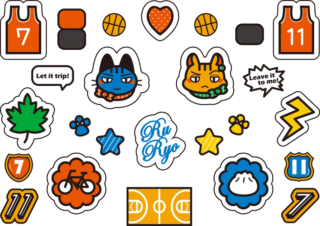 【SD】流リョ*ゆらゆらアクキー(シール付き)