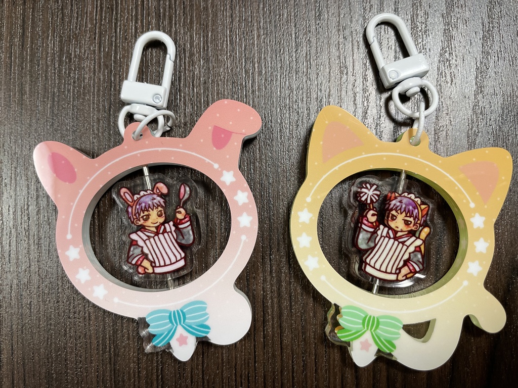 【SD】猫耳・うさ耳ジャージメイド三井のくるくるアクキー
