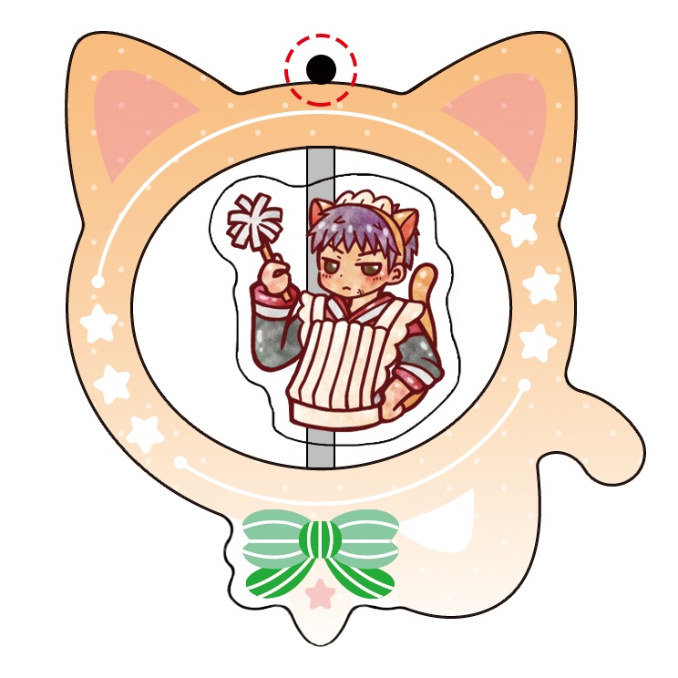 【SD】猫耳・うさ耳ジャージメイド三井のくるくるアクキー