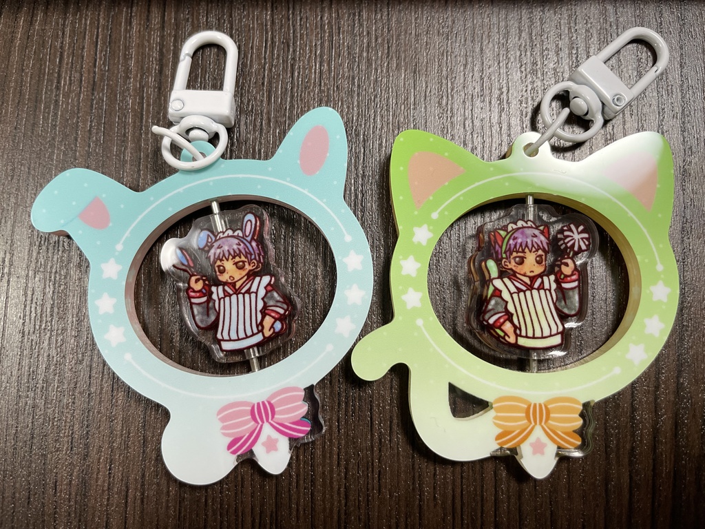 【SD】猫耳・うさ耳ジャージメイド三井のくるくるアクキー