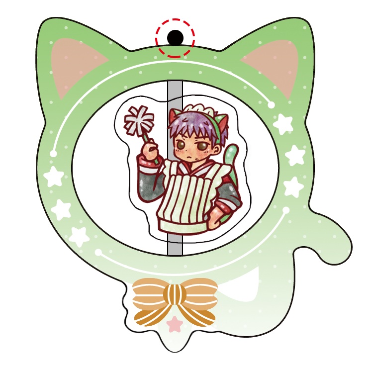 【SD】猫耳・うさ耳ジャージメイド三井のくるくるアクキー