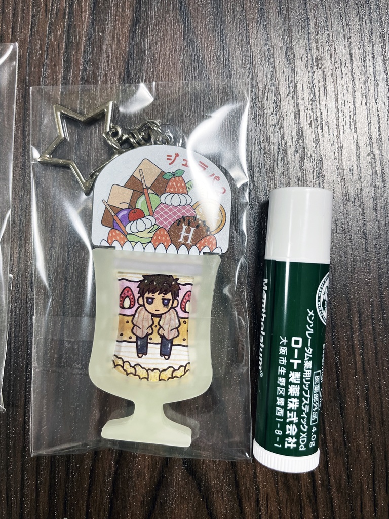 【ジェラパフェ企画】蓄光型パフェラバーアクキー(4種)