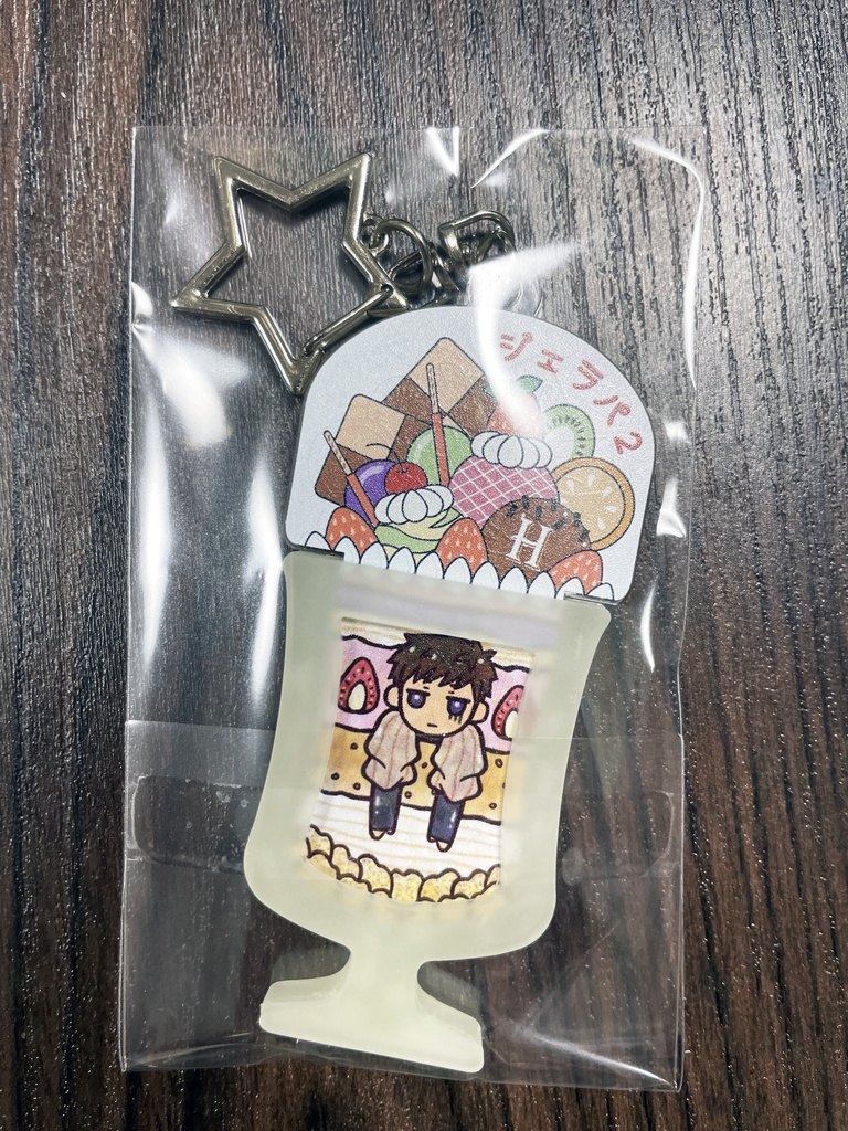 【ジェラパフェ企画】蓄光型パフェラバーアクキー(4種)