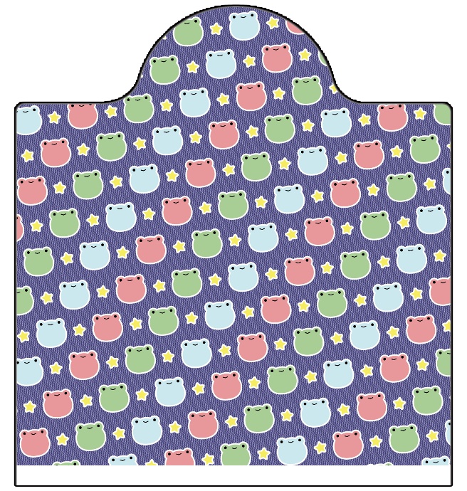 カエル柄マスクケース